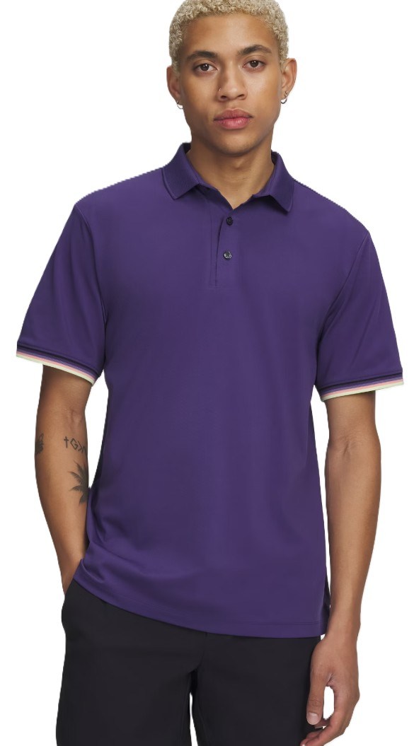 Under Armour Dry Pique Herren Poloshirt, mystical purple/black