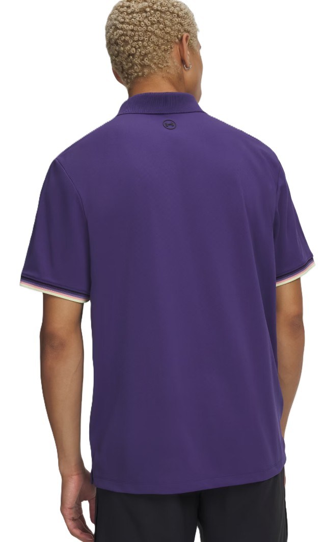 Under Armour Dry Pique Herren Poloshirt, mystical purple/black
