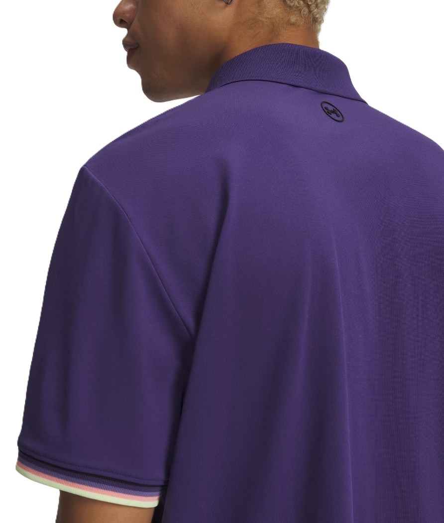 Under Armour Dry Pique Herren Poloshirt, mystical purple/black