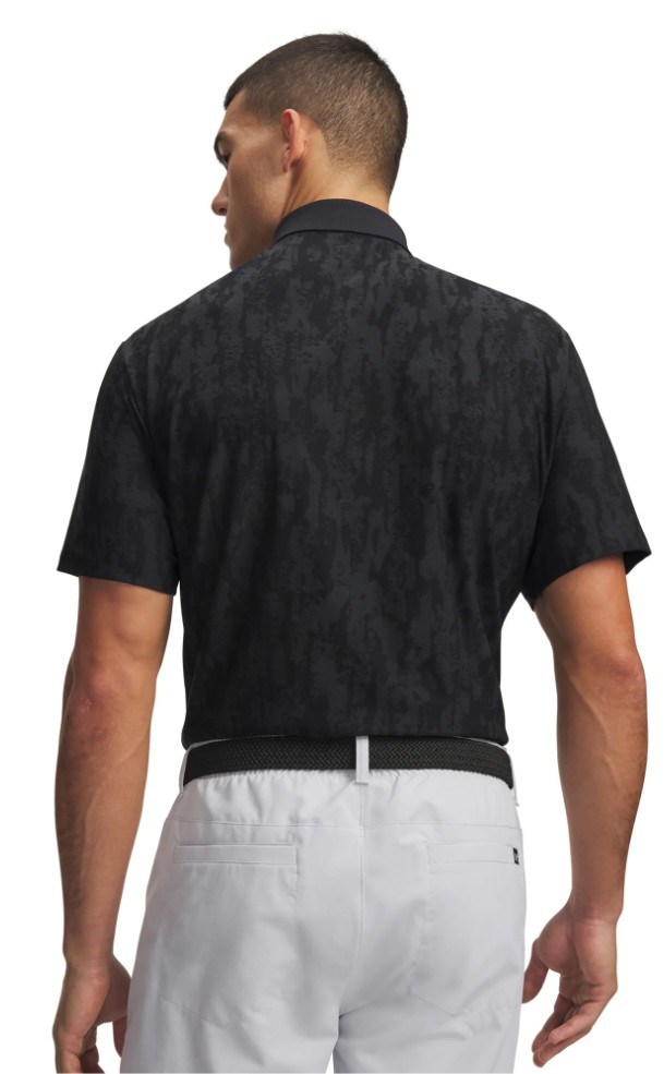 Under Armour Dry Jacquard Herren Poloshirt, schwarz