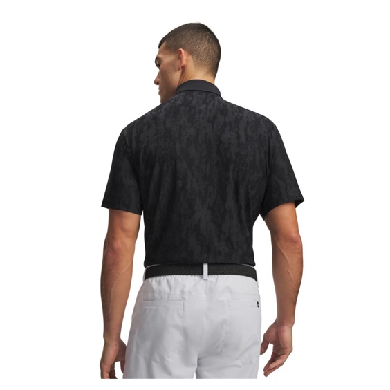 Under Armour Dry Jacquard Herren Poloshirt, schwarz