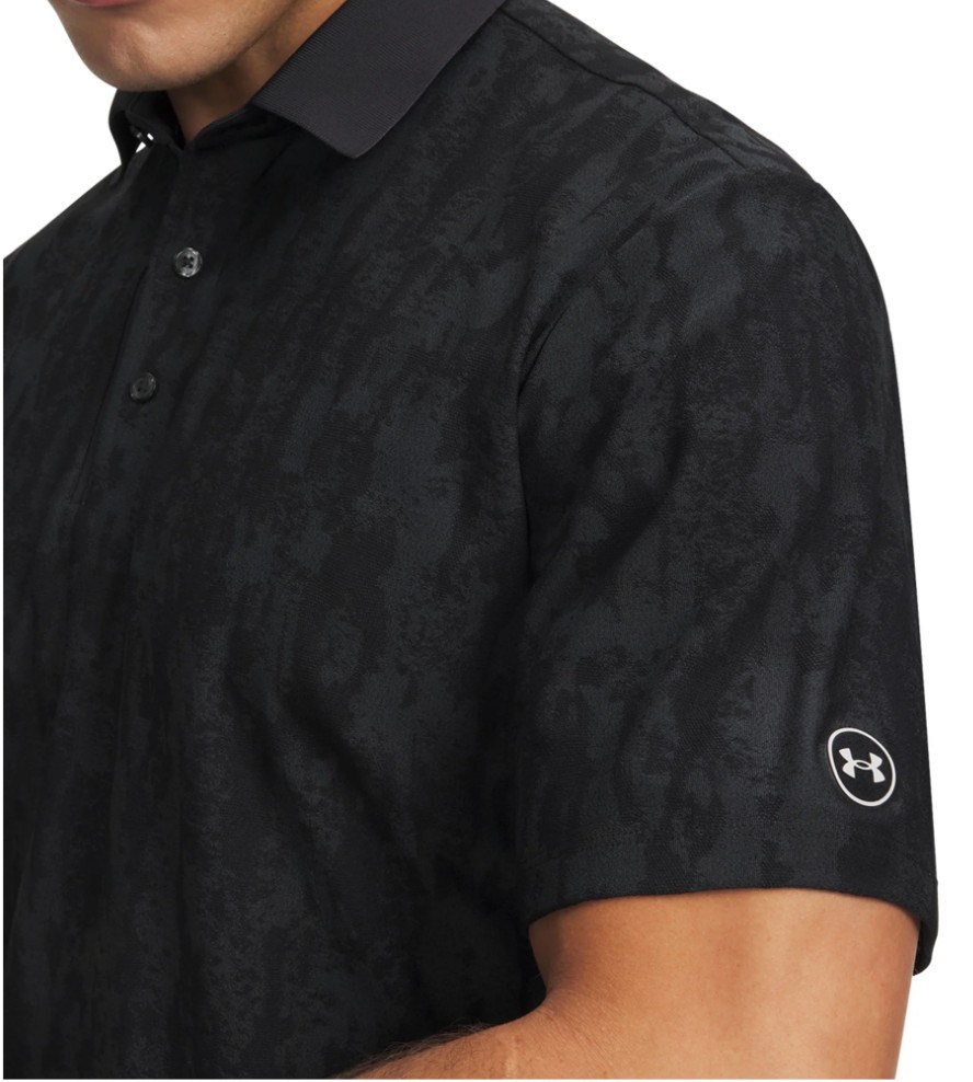 Under Armour Dry Jacquard Herren Poloshirt, schwarz