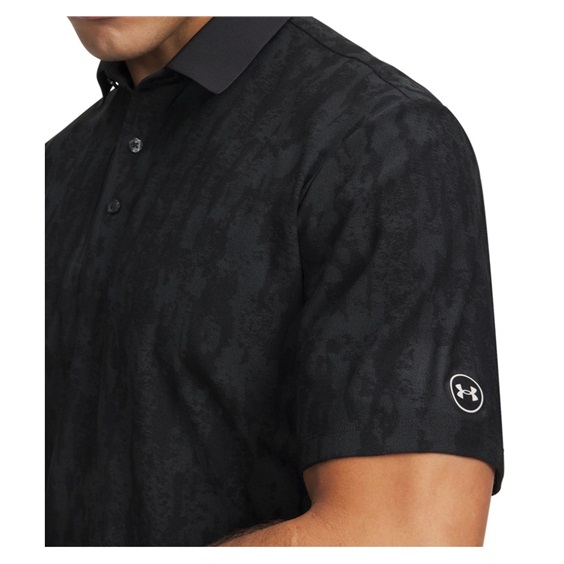 Under Armour Dry Jacquard Herren Poloshirt, schwarz