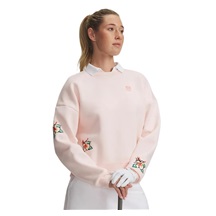 Under Armour Icon Golf Trip Crew Damen Sweatshirt, rosa