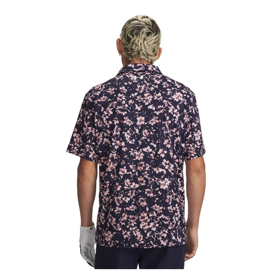 Under Armour Matchplay Printed Herren Poloshirt, midnight navy/posh pink