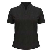 Under Armour Halo Bonded Jacquard Damen Poloshirt, schwarz