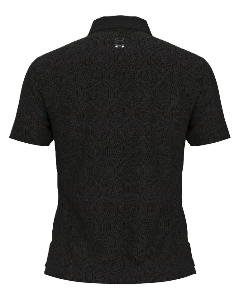Under Armour Halo Bonded Jacquard Damen Poloshirt, schwarz