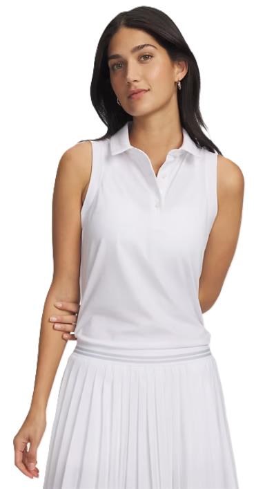 Under Armour Drive Sleveless Damen Poloshirt, weiss