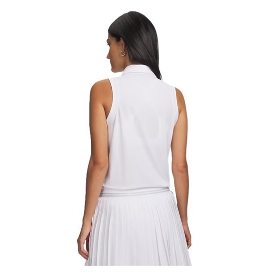 Under Armour Drive Sleveless Damen Poloshirt, weiss