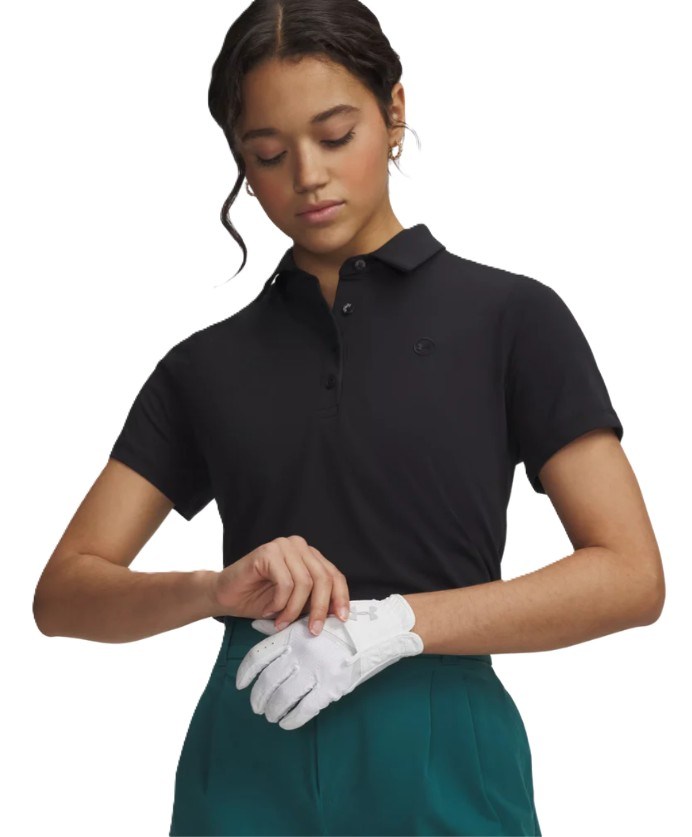 Under Armour Drive Short Sleeve Damen Poloshirt, schwarz