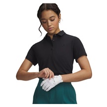 Under Armour Drive Short Sleeve Damen Poloshirt, schwarz