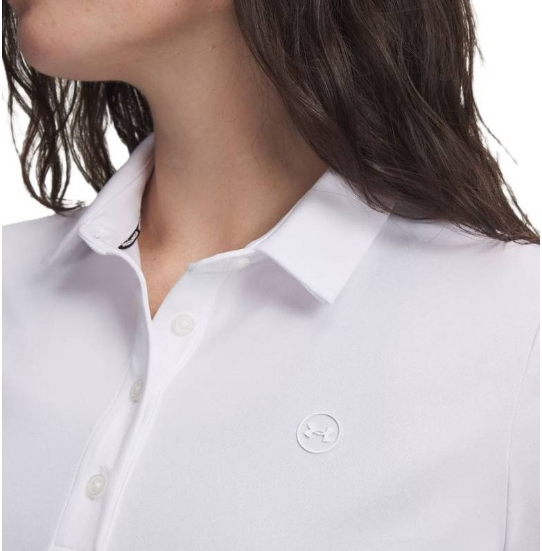 Under Armour Drive Short Sleeve Damen Poloshirt, weiss