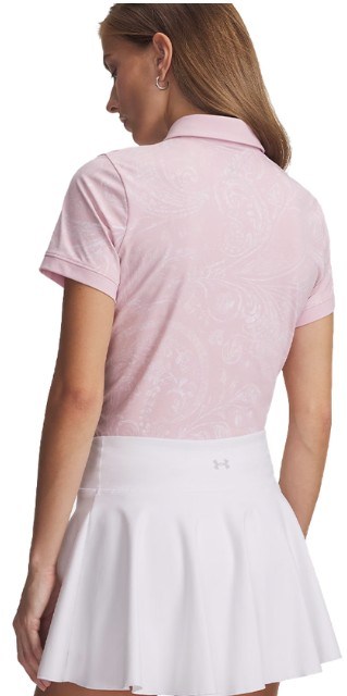 Under Armour Drive Printed Damen Poloshirt, prime pink/white