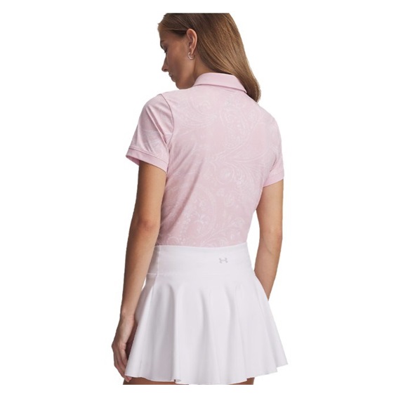 Under Armour Drive Printed Damen Poloshirt, prime pink/white