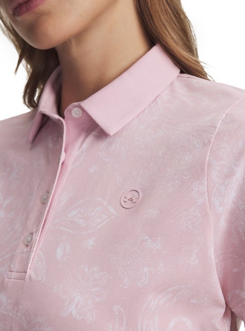 Under Armour Drive Printed Damen Poloshirt, prime pink/white