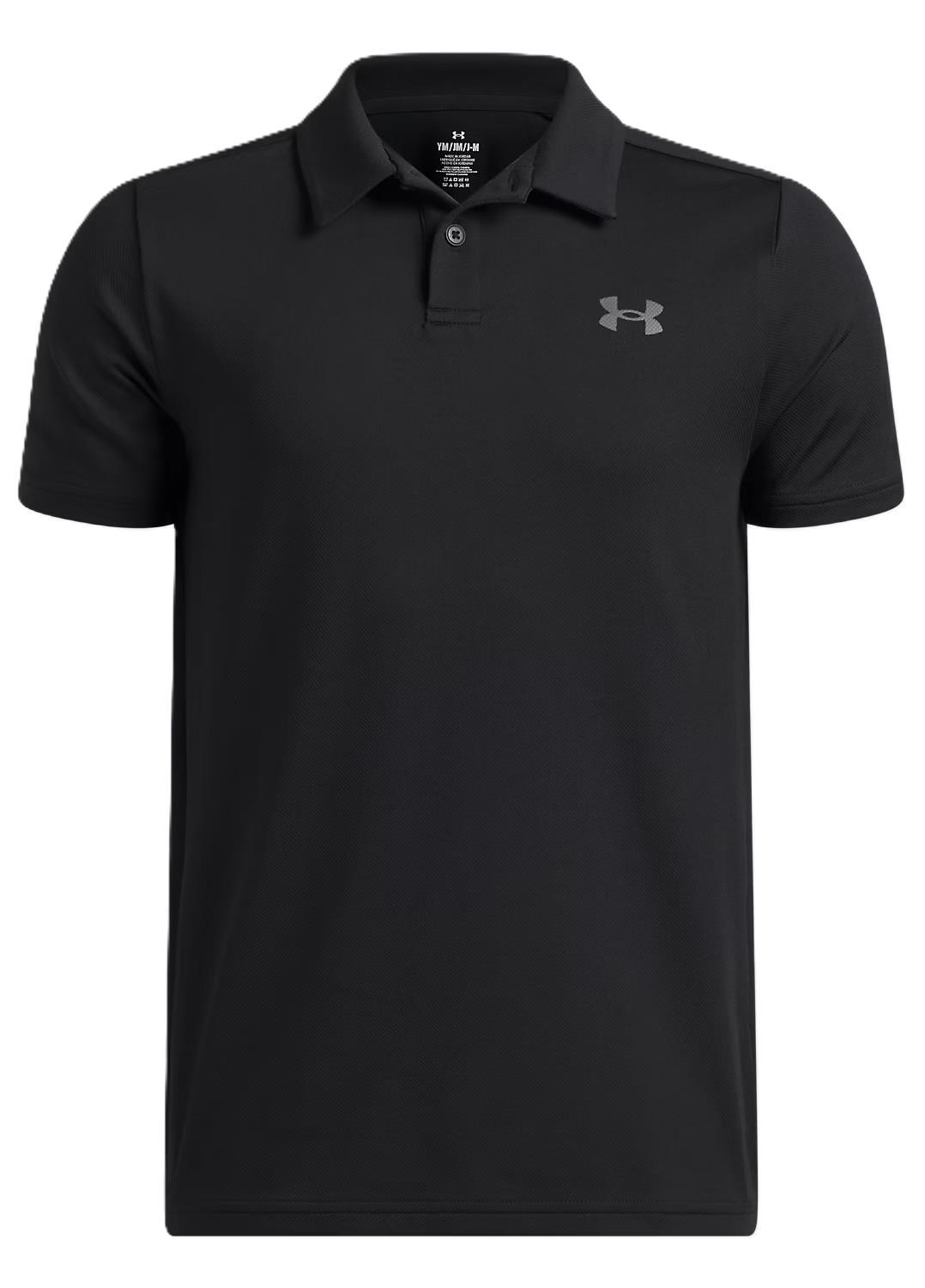 Under Armour Matchplay Kinder Poloshirt, schwarz