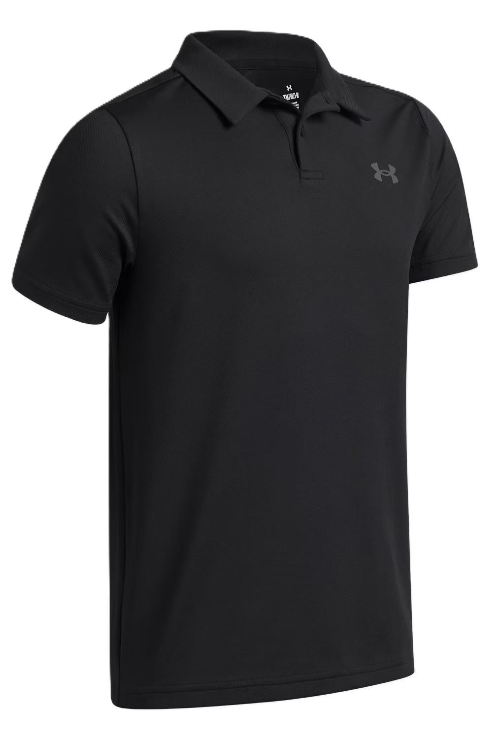 Under Armour Matchplay Kinder Poloshirt, schwarz