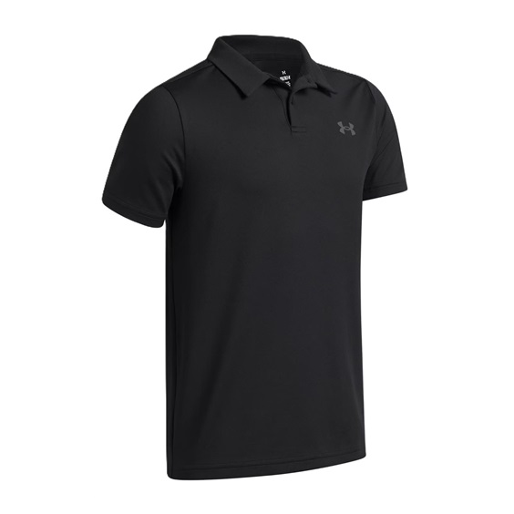 Under Armour Matchplay Kinder Poloshirt, schwarz