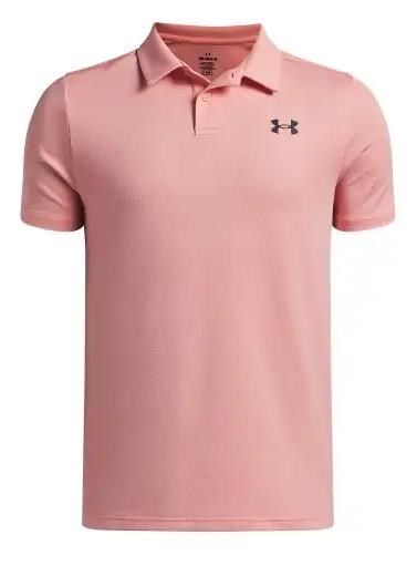 Under Armour Matchplay Kinder Poloshirt, lachsfarben