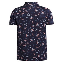 Under Armour Matchplay Printed Junior Poloshirt, midnight navy/posh pink/castlerock