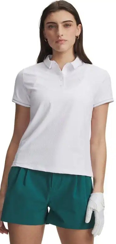 Under Armour Drive Chill Damen Poloshirt, weiss