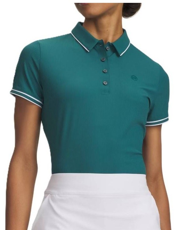 Under Armour Drive Chill Damen Poloshirt, rack green/white