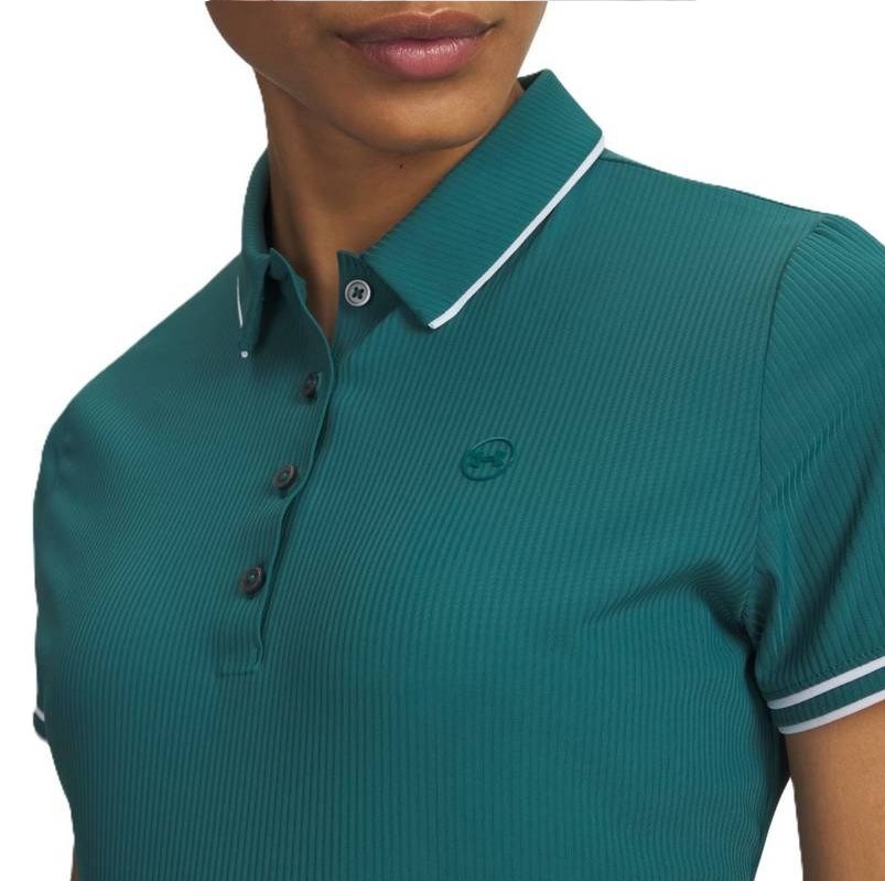 Under Armour Drive Chill Damen Poloshirt, rack green/white