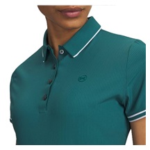 Under Armour Drive Chill Damen Poloshirt, rack green/white