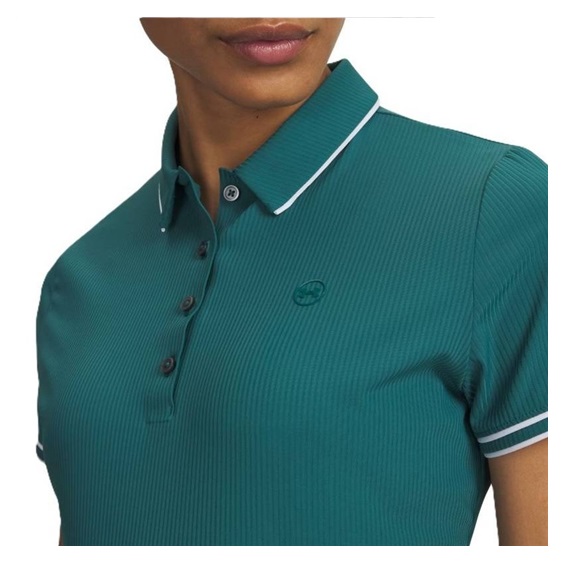 Under Armour Drive Chill Damen Poloshirt, rack green/white