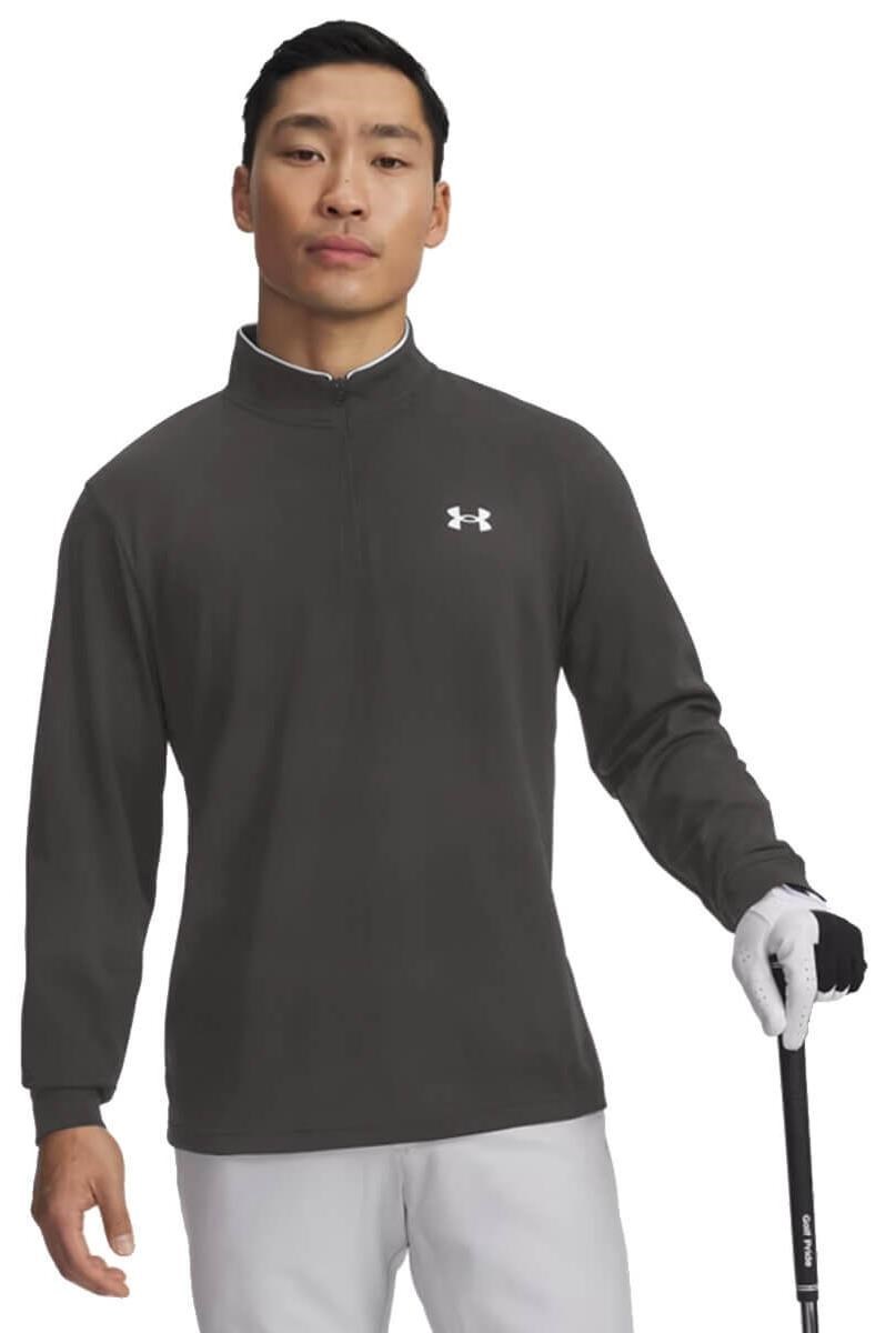 Under Armour MatchPlay 1/4 Zip Herren Sweatshirt, grau