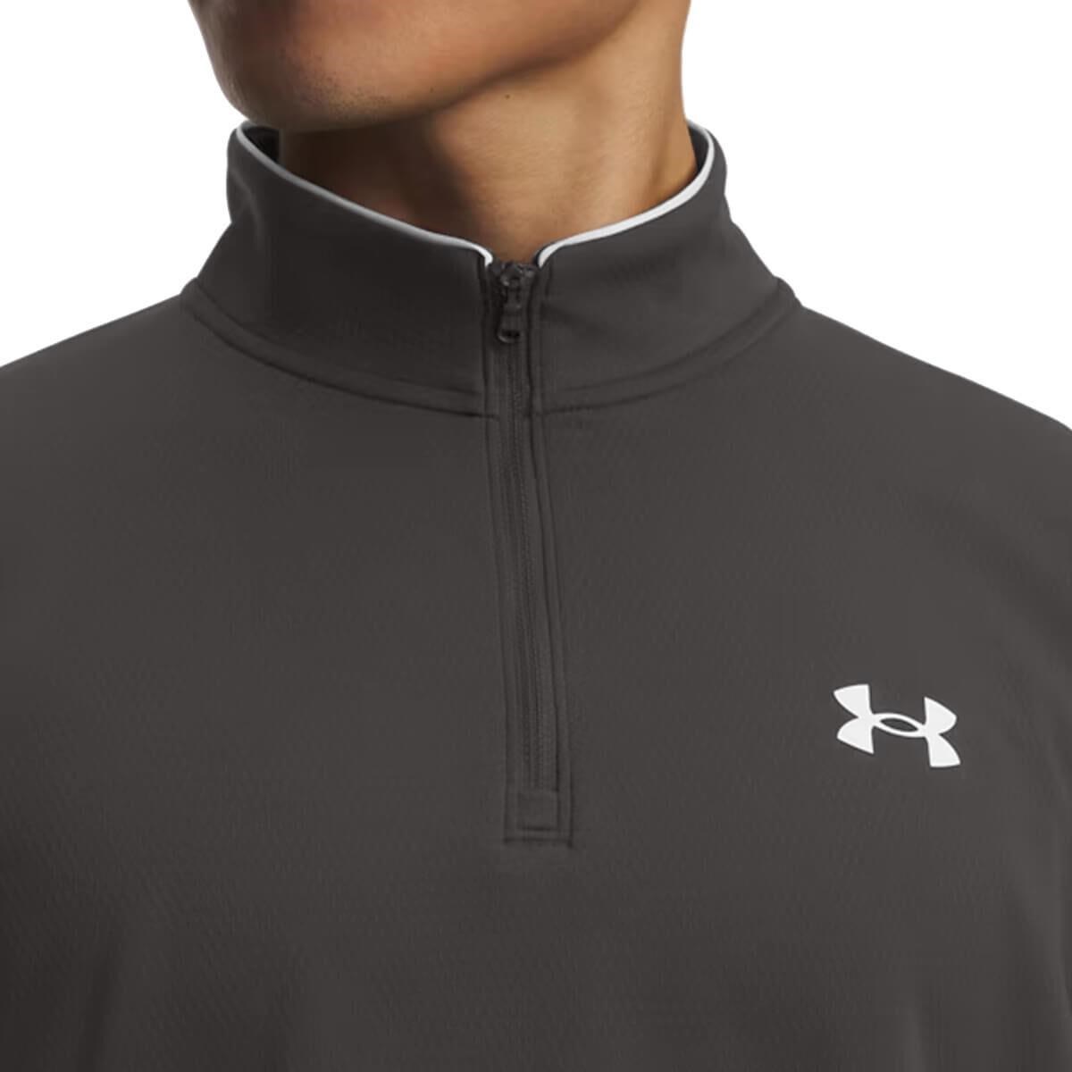 Under Armour MatchPlay 1/4 Zip Herren Sweatshirt, grau