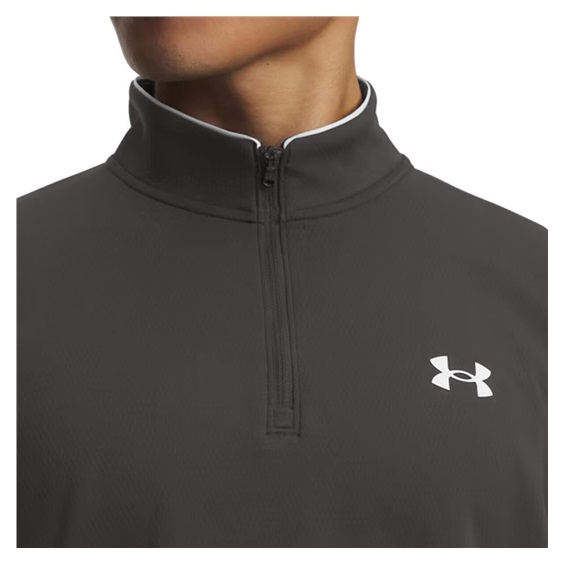Under Armour MatchPlay 1/4 Zip Herren Sweatshirt, grau