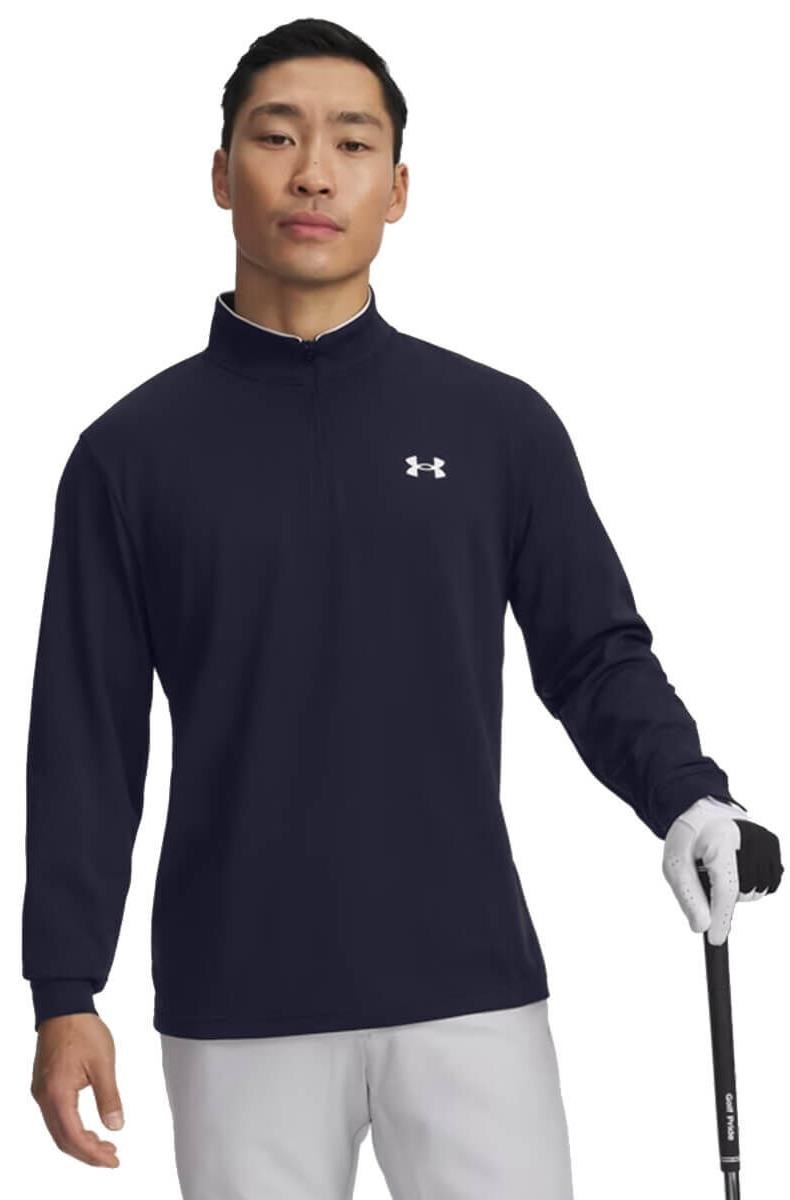 Under Armour MatchPlay 1/4 Zip Herren Sweatshirt, dunkelblau