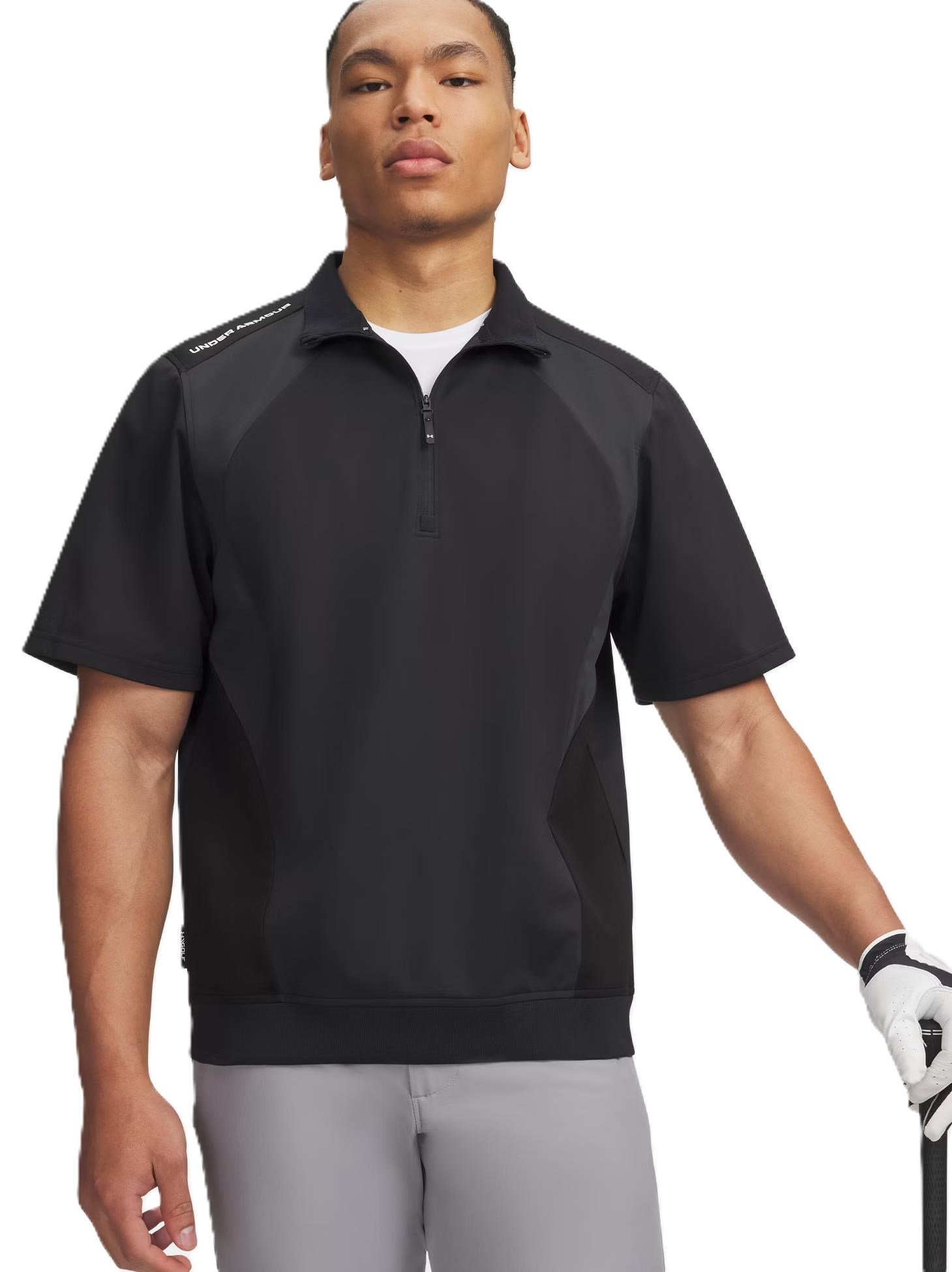Under Armour Drive Wind SS 1/2 Zip mens jacket, black