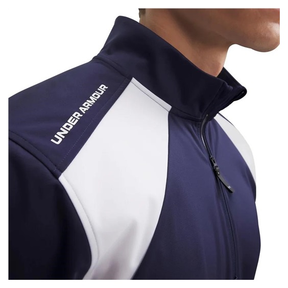 Under Armour Drive Wind SS 1/2 Zip Herrenjacke, dunkelblau/weiss