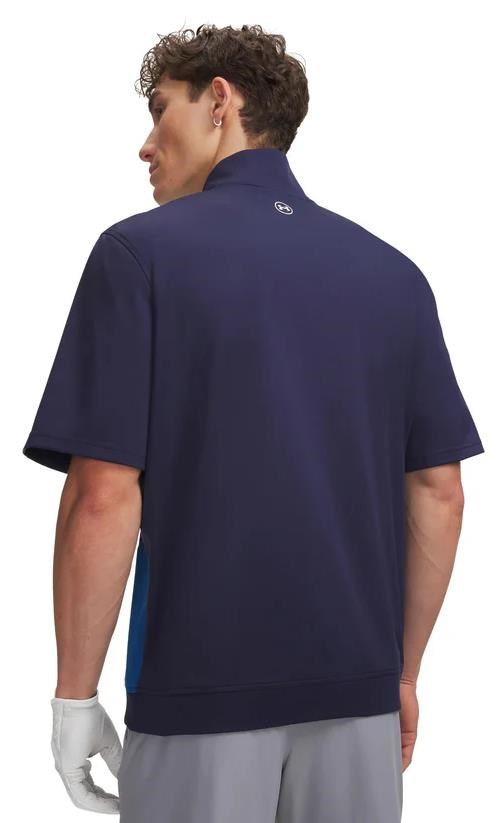 Under Armour Drive Wind SS 1/2 Zip Herrenjacke, dunkelblau/weiss