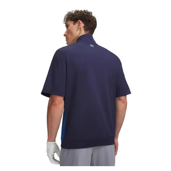 Under Armour Drive Wind SS 1/2 Zip Herrenjacke, dunkelblau/weiss