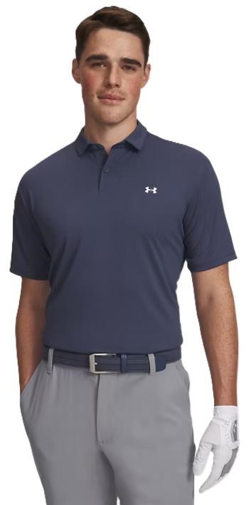 Under Armour Tee To Green Pique Herren Poloshirt, dunkelblau