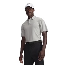 Under Armour Tee To Green Pique Herren Poloshirt, titanium/weiss