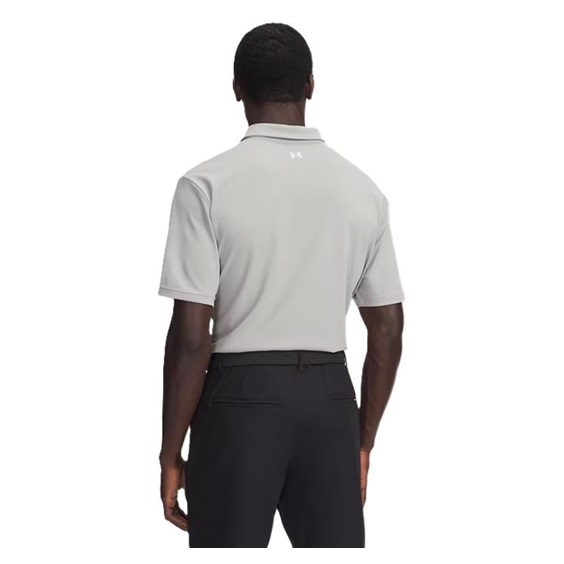 Under Armour Tee To Green Pique Herren Poloshirt, titanium/weiss