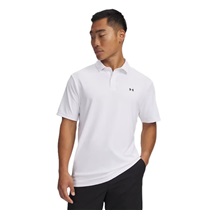 Under Armour Tee To Green Pique Herren Poloshirt, weiss/schwarz