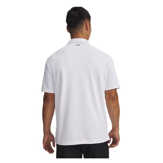 Under Armour Tee To Green Pique Herren Poloshirt, weiss/schwarz