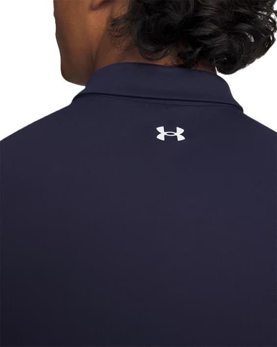 Under Armour Tee To Green Pique Herren Poloshirt, dunkelblau/weiss