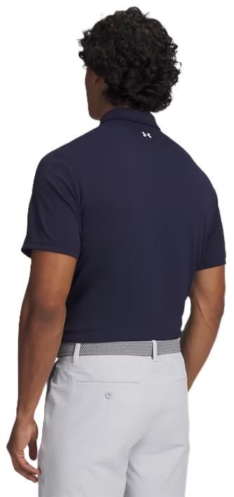 Under Armour Tee To Green Pique Herren Poloshirt, dunkelblau/weiss