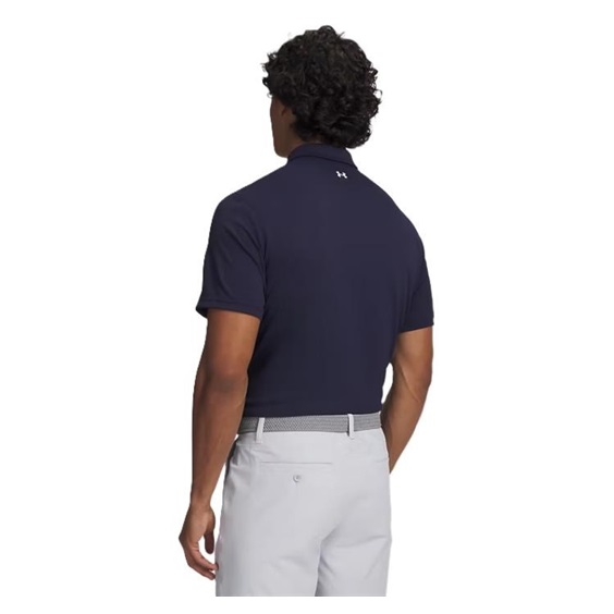 Under Armour Tee To Green Pique Herren Poloshirt, dunkelblau/weiss