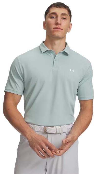 Under Armour Tee To Green Pique Herren Poloshirt, enamel blau