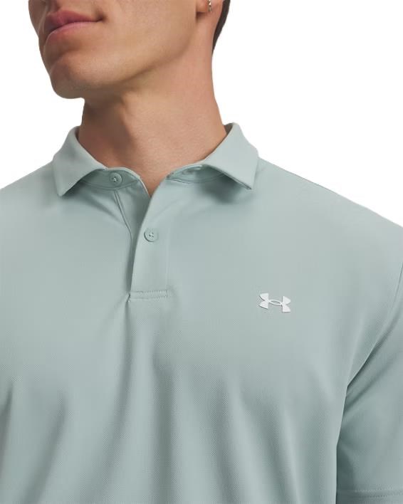 Under Armour Tee To Green Pique Herren Poloshirt, enamel blau