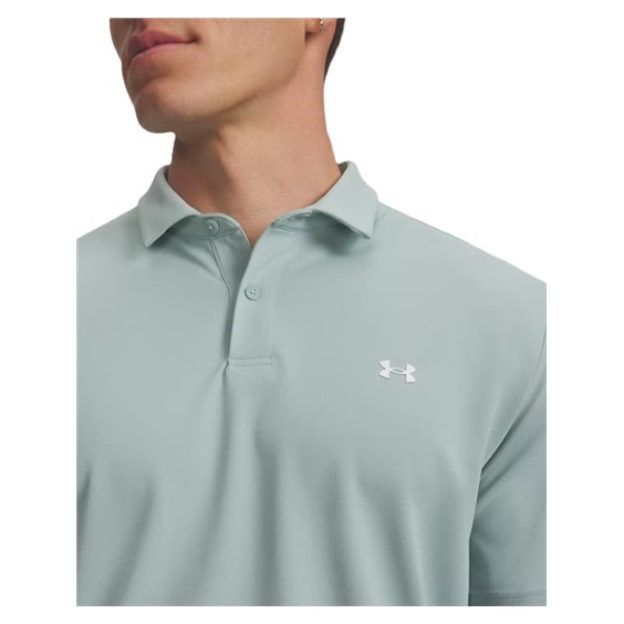 Under Armour Tee To Green Pique Herren Poloshirt, enamel blau