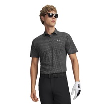 Under Armour T2G Printed Herren Poloshirt, schwarz