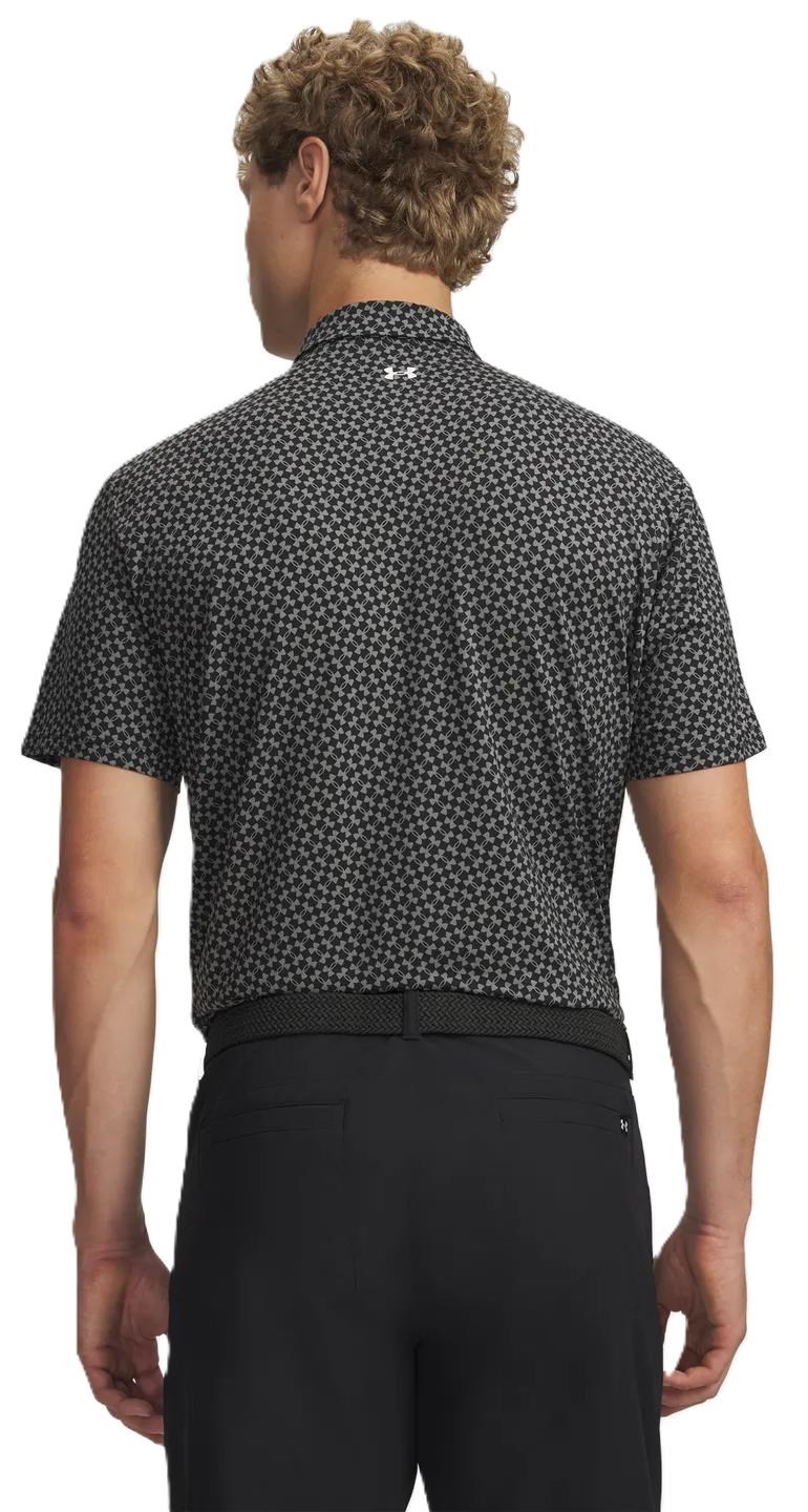 Under Armour T2G Printed Herren Poloshirt, schwarz